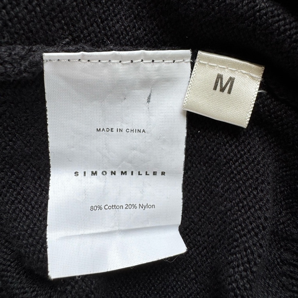 Simon Miller Black Turtleneck Sweater Size Medium - Picture 2 of 3